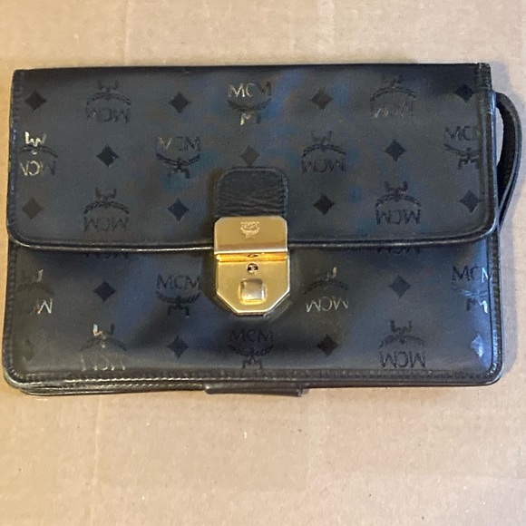 MCM Black Clutch